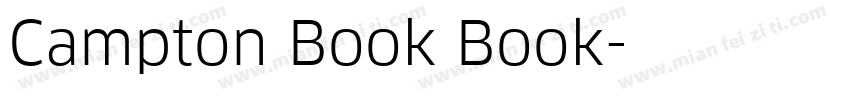Campton Book Book字体转换
